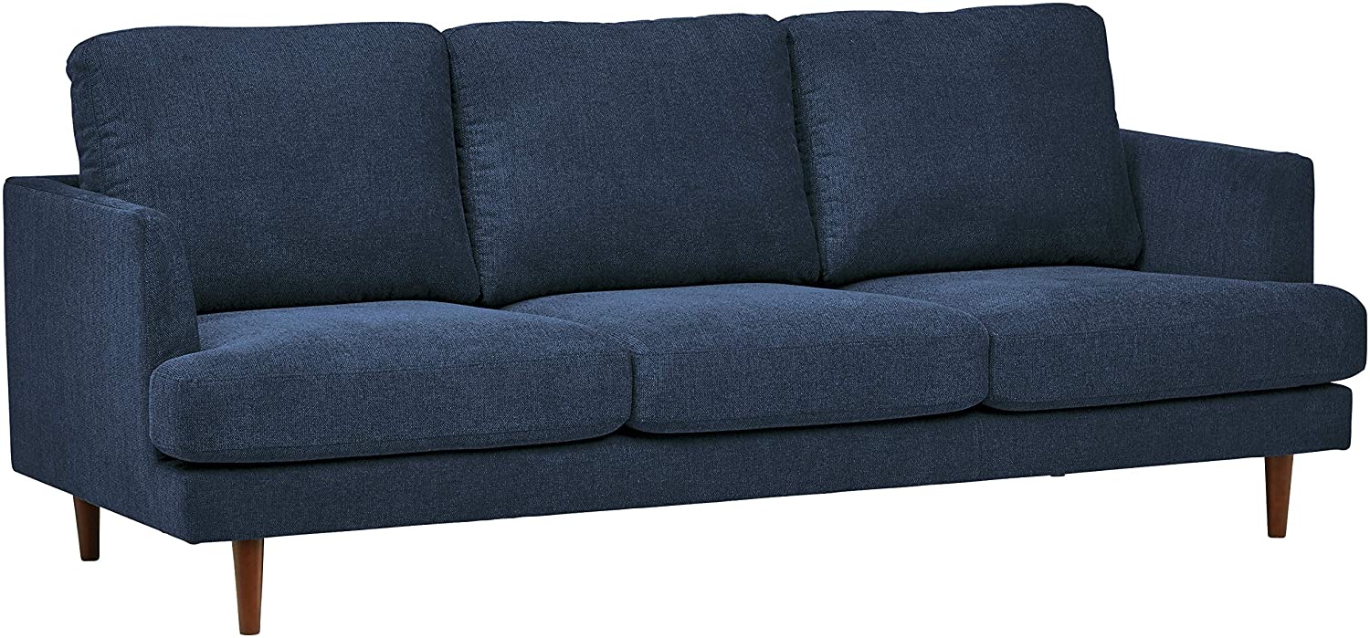 Rivet Goodwin Modern Sofa Couch Navy Blue